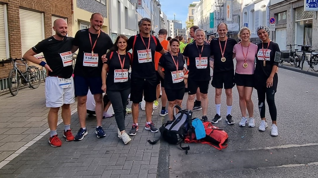 Teambild Augencentrum Köln beim Firmenlauf